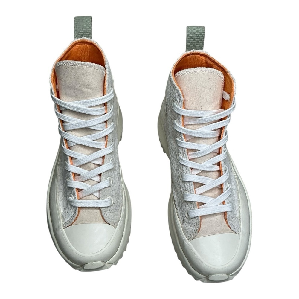 Converse Run Star Hike Hi Platform Sneakers White Woven Texture | Women’s 7.5 - Picture 4 of 15